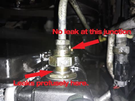 Transmission Cooler Line Leak at Radiator